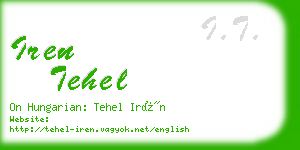 iren tehel business card